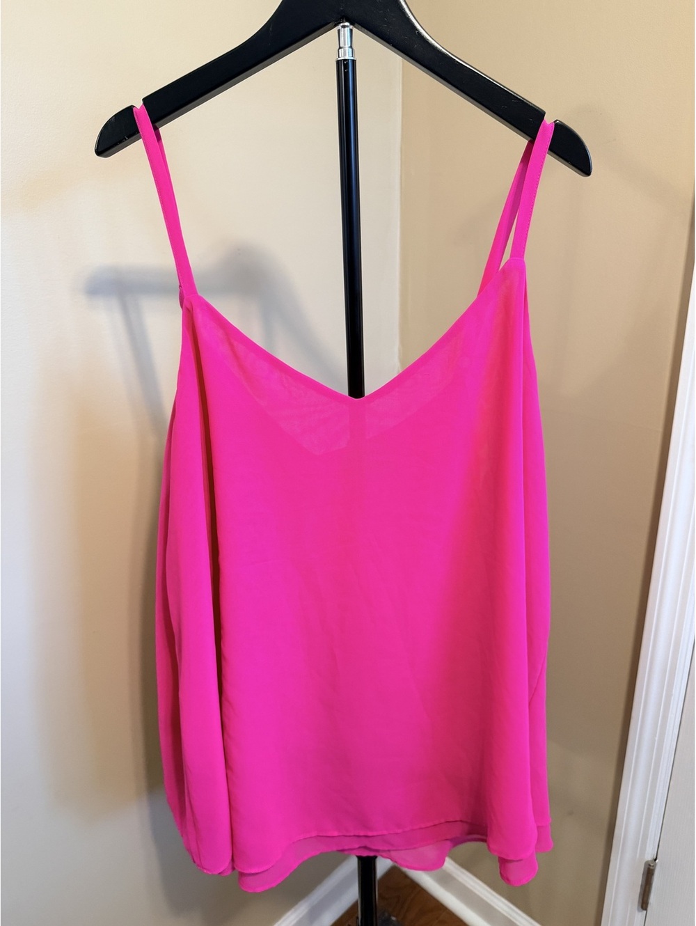 Torrid Hot Pink Strappy Cami Tank Top Women Size 2